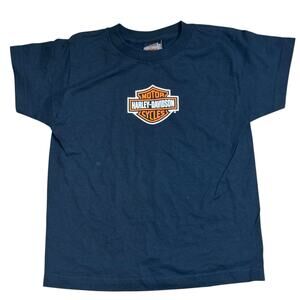 Harley Davidson Youth Small Bar & Shield T-Shirt Mid Ohio HD Springfield Ohio